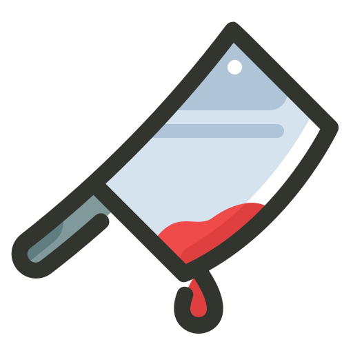Bloody, butcher knife, knife, weapon icon